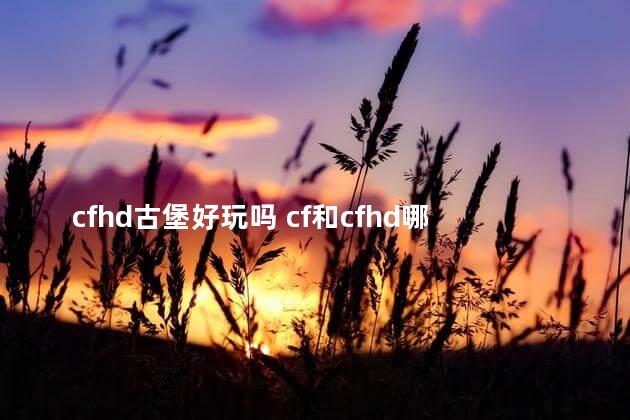 cfhd古堡好玩吗 cf和cfhd哪个好玩